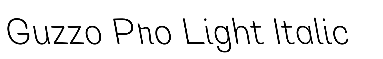 Guzzo Pro Light Italic